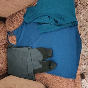 Three piece gym tops: 2 Nike  1 Old Navy active.